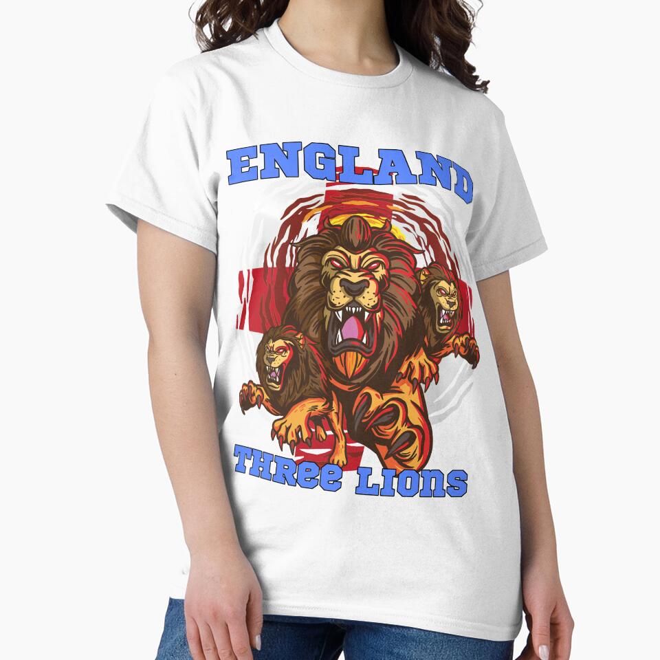 Three Lions England Euros jersey 2020-2021 Hero Lions Euro 2021, England Fan supporters by MERCH HQ