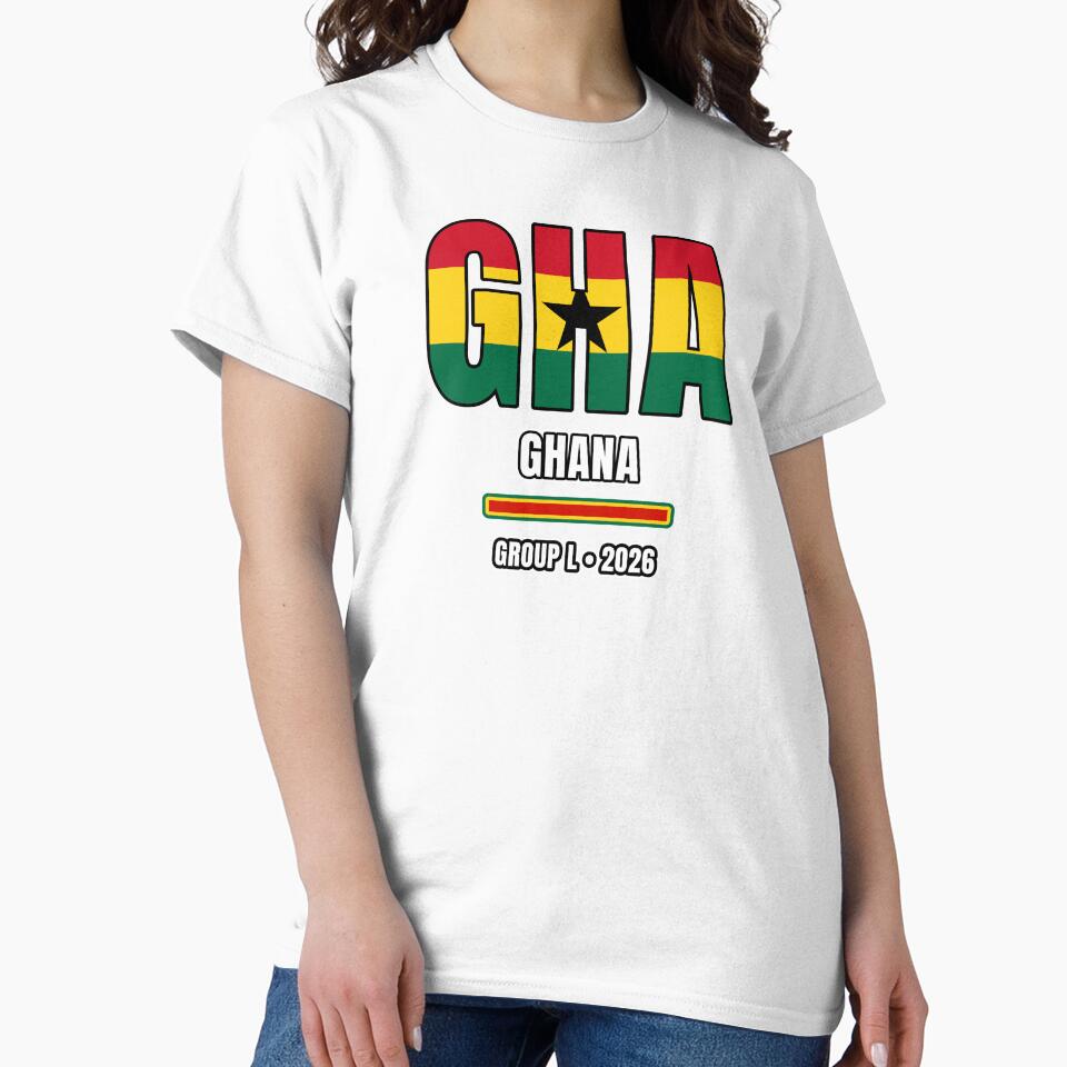 Ghana 2026 Football Shirt | GHA Ghana Soccer Fan Apparel | Ghana National Team Supporter Tee | Football 2026 Gift by The Hairy Melon