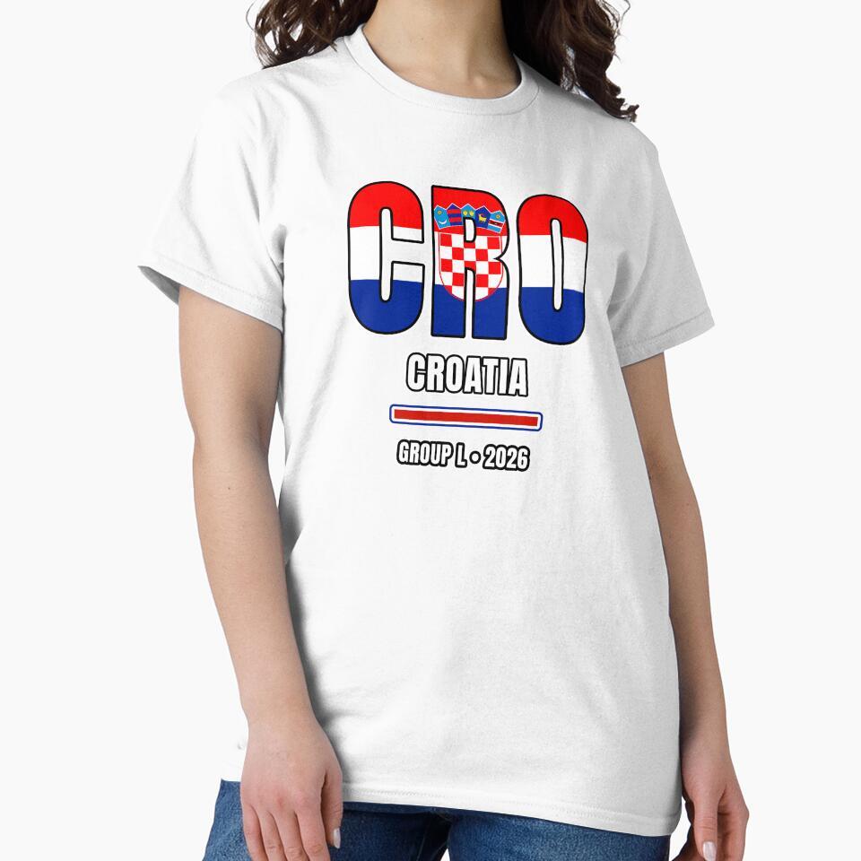 Croatia 2026 Football Shirt | CRO Croatia Soccer Fan Apparel | Croatia National Team Supporter Tee | Football 2026 Gift by The Hairy Melon