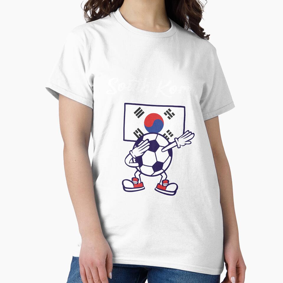 SOUTH KOREA - Dabbing Football Soccer Ball - SOUTH KOREA Flag by Darling DeDe
