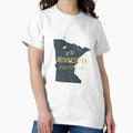 American State Map Minnesota Land Of 10000 Lakes Classic T Shirt Hoodie, Sweatshirt | PureTeeCo.com
