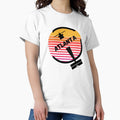 Atl Atlanta Airport Georgia Usa Retro Vintage Sunset Plane Flight Travel Design Classic T Shirt Hoodie, Sweatshirt