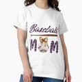 Baseball Mom Purple Black Lettering - the new season starts Classic T-Shirt Hoodie, Sweatshirt | PureTeeCo.com