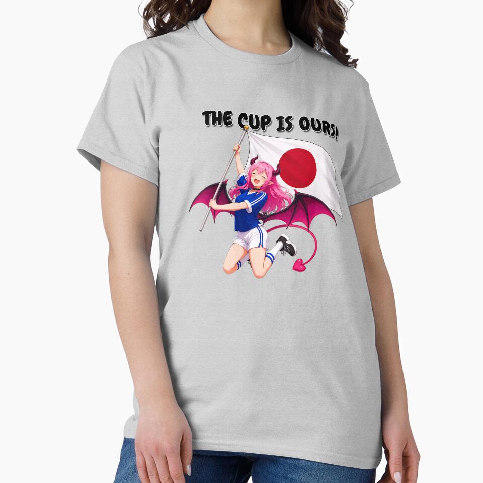 Noxie Japan Victory – Cute Anime Demon Girl “The Cup Is Ours!” Soccer Celebration by NoxieCozyStudio