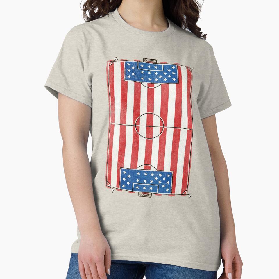 Vintage USA Soccer Field Flag. vintage. by EunsooLee