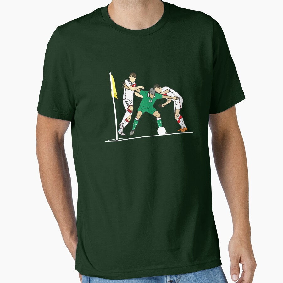 Holding the Fort - Jonathan Walters Corner Flag - Ireland vs Germany - Irish Football Fans by Melty Shirts