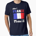 T-shirt France with flag/ Unisex t-shirt/ Sport supporter by LiliMimiCraftfy