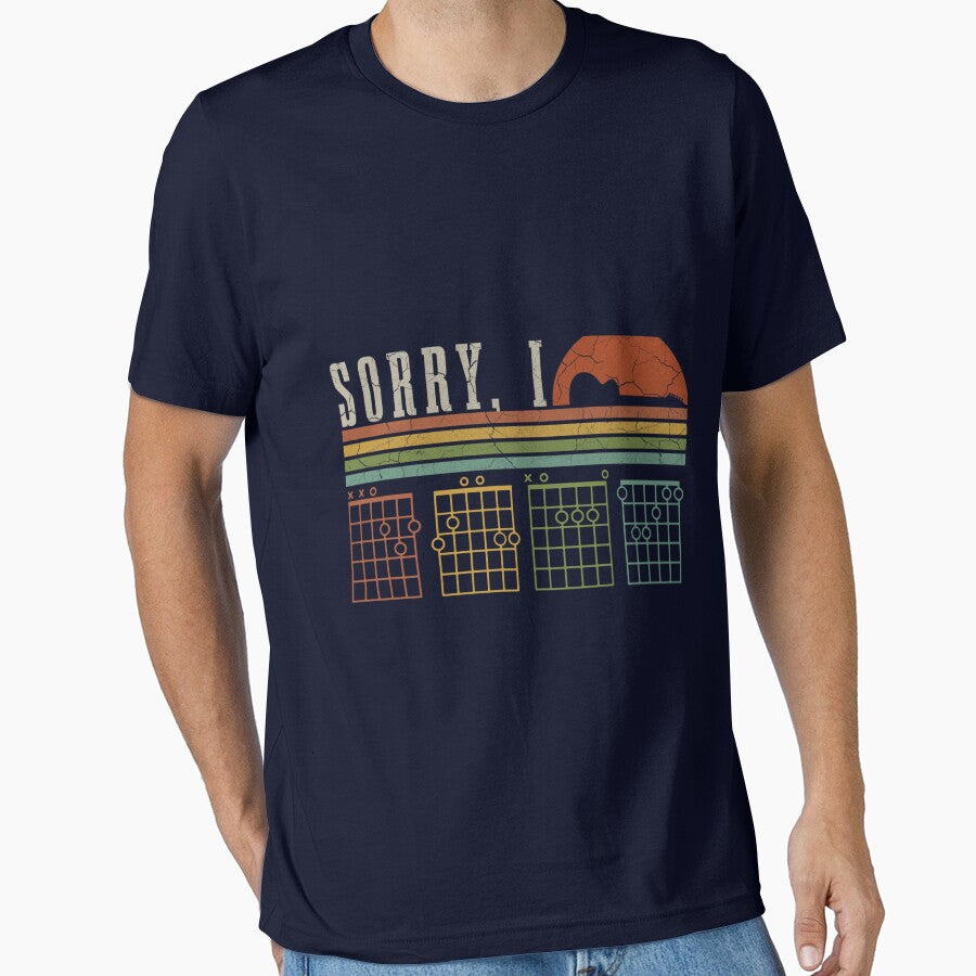 Sorry I-Dgaf Hidden Message Guitar Chords Sarcastic Quote For Guitar Players Sticker by avcibanaay