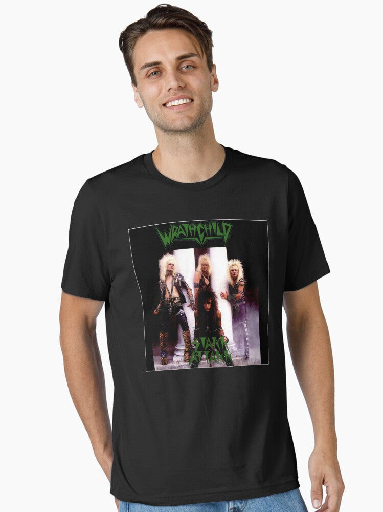 Wrathchild - Stakk Attakk album 1984 Essential T-Shirt Style001 Hoodie, Sweatshirt | PureTeeCo.com (Image 1)