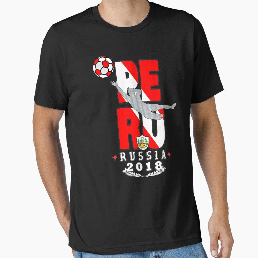 Peru world cup soccer Russia in 2018 Tshirt by Tetete