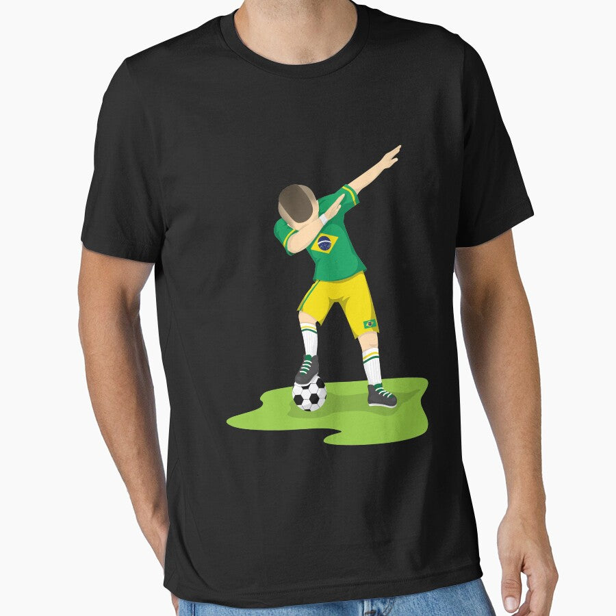 Dabbing Brazilian Soccer | soccer player gift | soccer coach gift | team soccer gifts | soccer gifts for her | soccer shirts | soccer gift ideas | futbol | soccer shirts for girls by Kreature Look