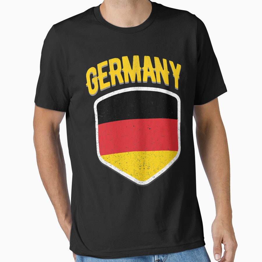 Germany National Deutschland Flag World Sport Stadium Fan T Shirt Supporter Jersey Football Cup TShirt by screenworks