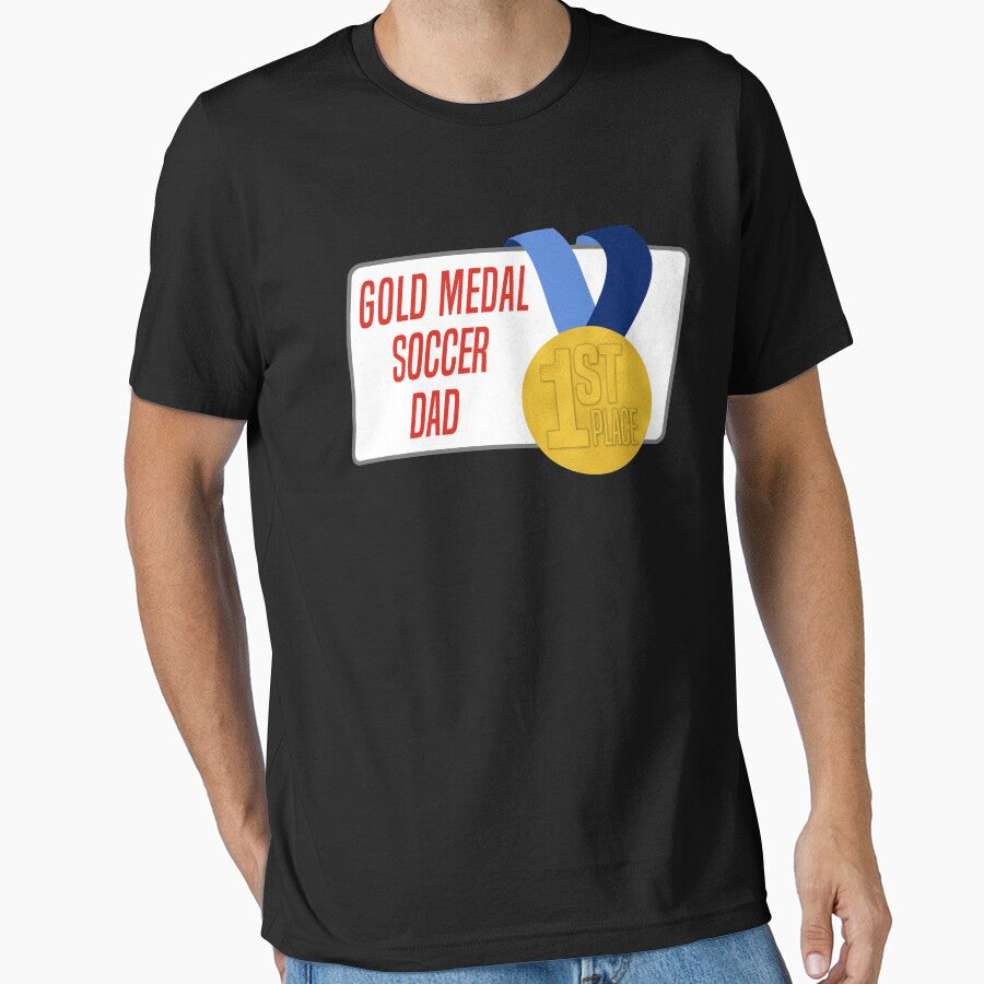 Soccer Dad Gold Medal Award Gift by saltedcottonco