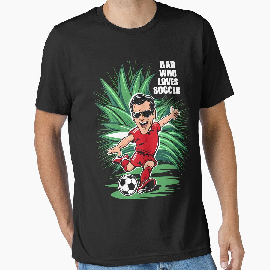 Fathers Day Gift Dad Who Loves Soccer by Quirky Shirts
