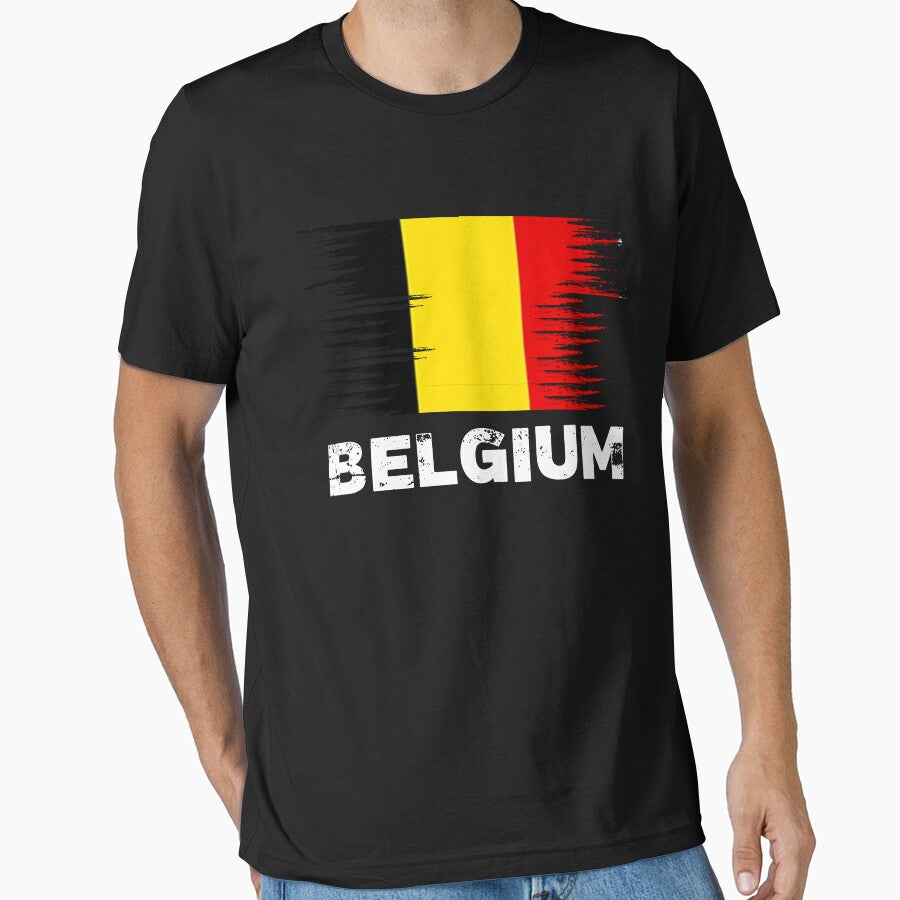 Belgium - Belgian Flag Art | Sports Soccer Football Gift by melsens