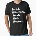 Bern München Rom Rio Moskau - Germany Football Fan T-Shirt by geeksta