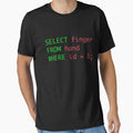 SQL query humor select finger from hand where id = 3 by kikooart27