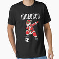 Dabbing Santa with Moroccan Flag Gift Soccer Team For Morocco Fans- Christmas by ollalla