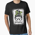 Womens Mom Life Soccer Mom Bleached Shirts Messy Bun Funny by Mitzi12312