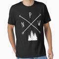 Womens Pine Trees Pacific Northwest PNW with Arrows Gift For Men and Women, Gift Halloween Day, Thanksgiving, Christmas Day by AprilGross