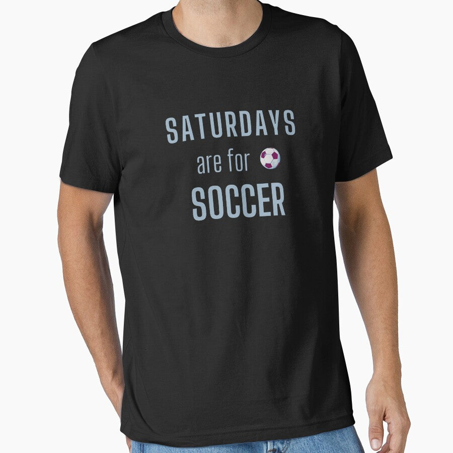 Saturdays Are For Soccer - Light Blue by ryanwfraser