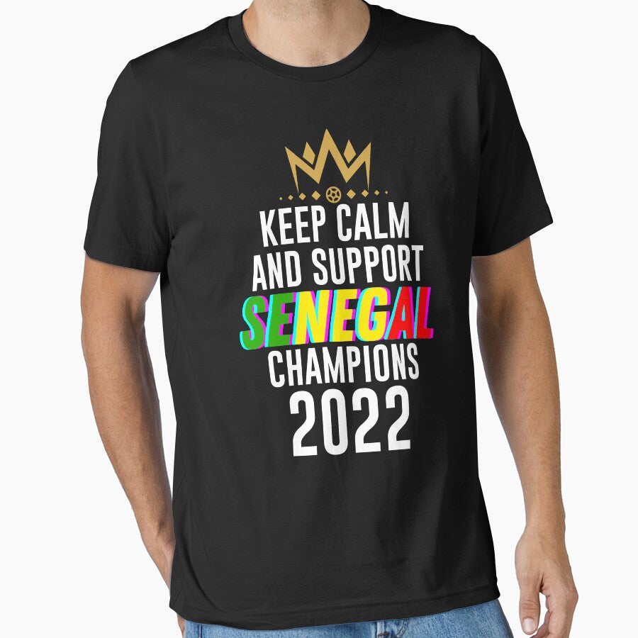 Keep calm and support senegal | senegal team 2022 champions | senegal lover supporter champions 2022 by wear4gamers