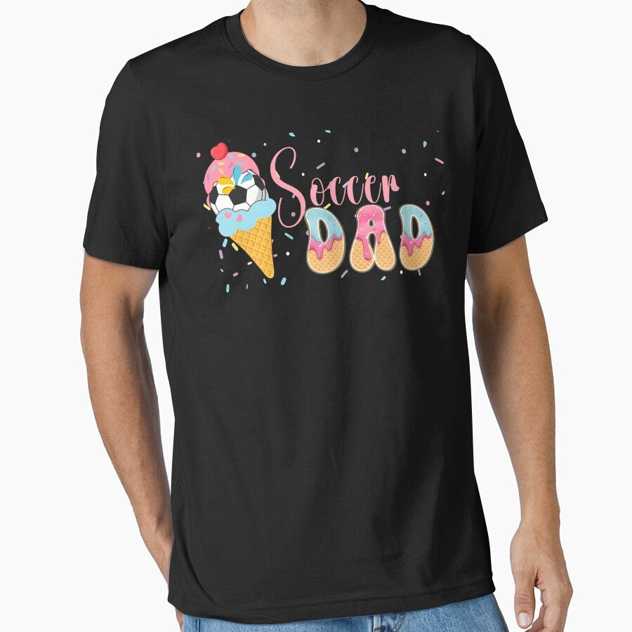 Cute Soccer Dad Ice Cream Graphic by LarryMBrown