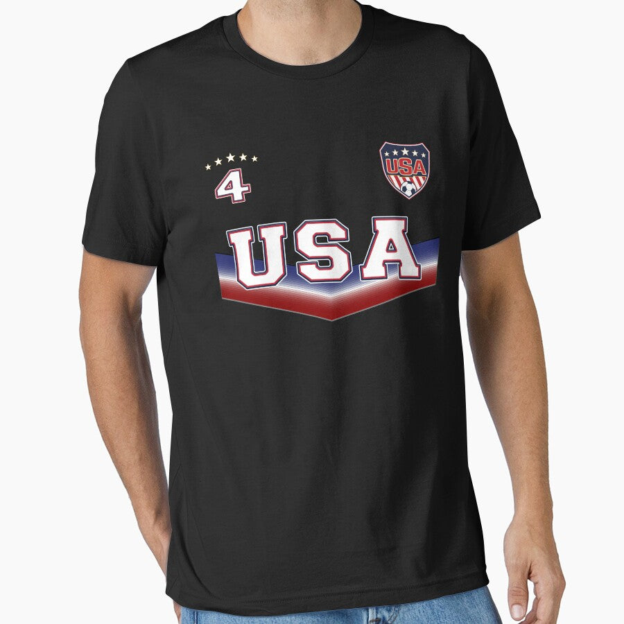 Soccer T-Shirt USA Outfit Design no. 4 for men and women by fermo