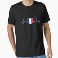 France Heartbeat / Pulse French Flag French by Lenny Stahl