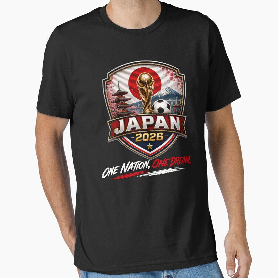 Japan 2026 Football fans | Nippon Ganbare | Japan Football Pride | Japanese Soccer Fan Shirt by Huddy-clothes