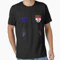Croatia Soccer Croatian Football Retro 10 Jersey T-Shirt by Baron-Hagen