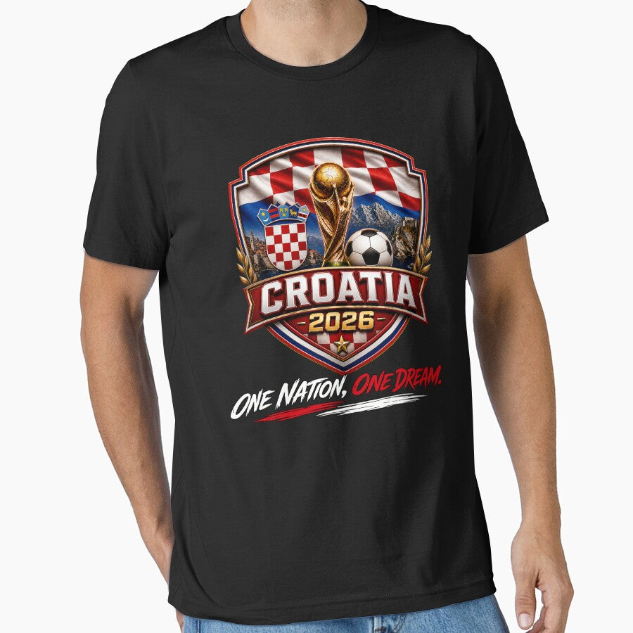 Croatia 2026 Football Supporter | U Boj U Boj Hrvatska | Croatia Football Pride | Croatian Soccer Fan Shirt by Huddy-clothes