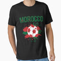 Morocco Soccer T-Shirt Fan Football Gift Cool Funny Quote Morocco Soccer Tee Shirts Essentia by jacksrome6