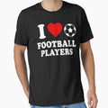I Love Football Players Funny Soccer Lover Gift by will freed18