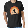 Vintage Soccer Player Sunset by SHIRTOVERLORD