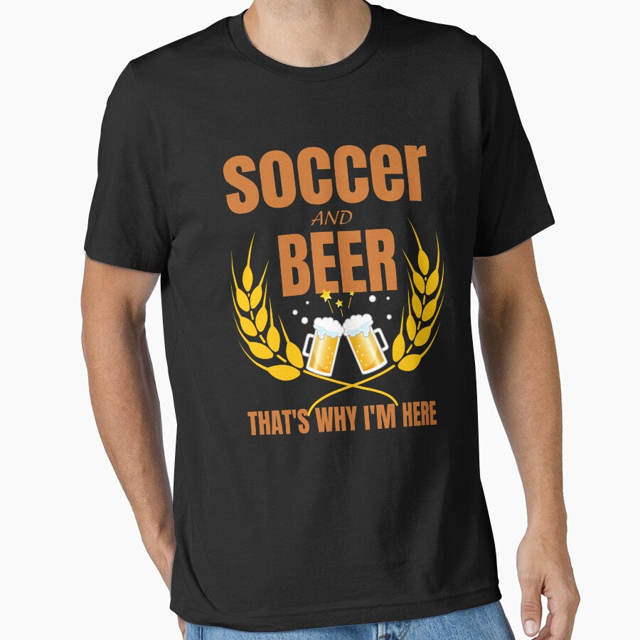 Soccer and beer that's why I'm here by Azrou shop
