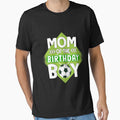 Womens Mom Of The Birthday Boy Soccer Mom Tee For Birthday Boy by Mitzi12312