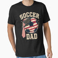 Soccer Dad USA Flag All American Fathers by BlassmausArt