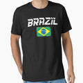 Brazil Soccer Team Fan Football Brazilian Flag 2022 T-Shirt - Brazil T shirt Soccer - Brazil Flag Vintage - Brazilian by Stixdesigns