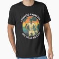 I Created a Monster She Calls Me a Dad Vintage Soccer Father Quote by flagylART