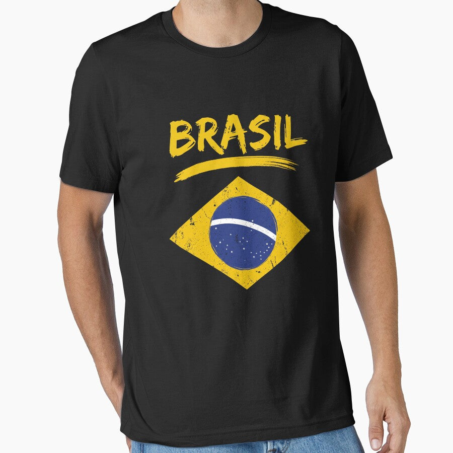 Brasil Brazilian National Pride Country Fan Travel by SofenArt