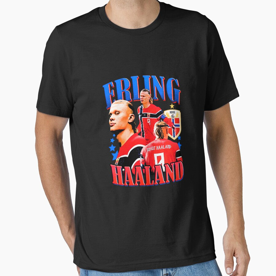 Erling Haaland Norway Football Vintage 90s by chibichibii