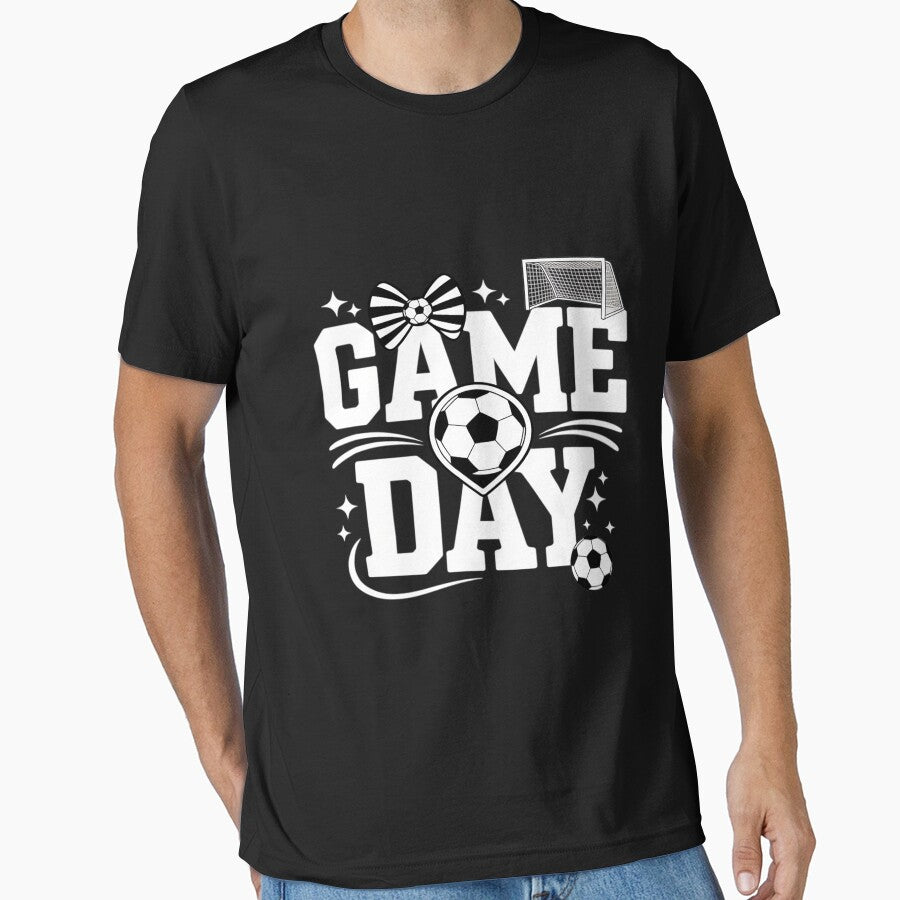 Soccer Game Day Coquette Bow Soccer Cheer Mama by teltvitossuilea