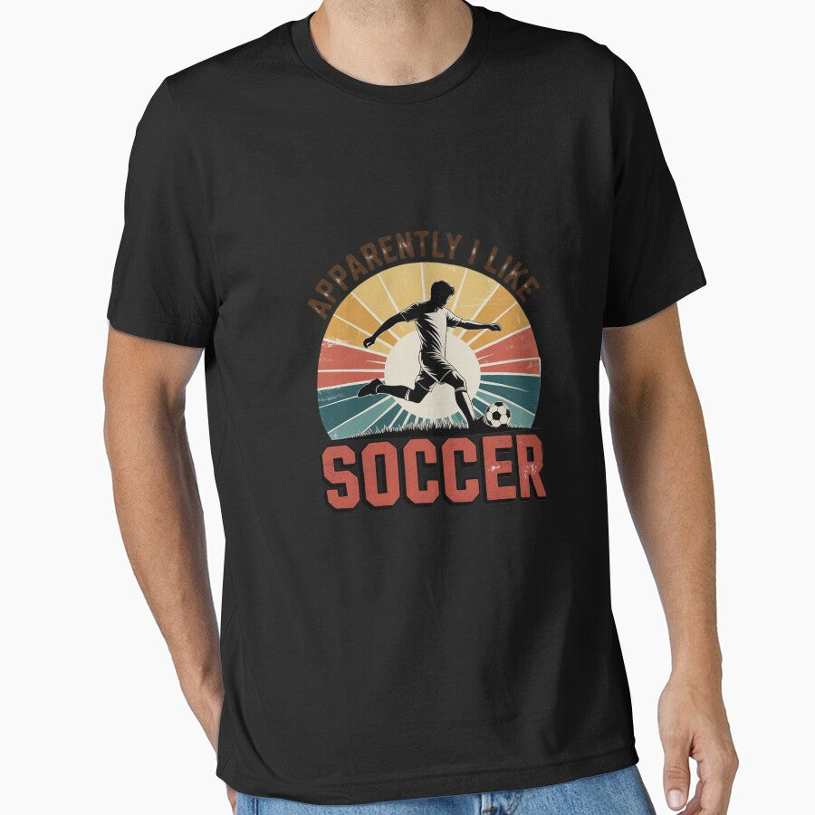 Apparently I Like Soccer Season Funny Game Day by LinlinsDemons