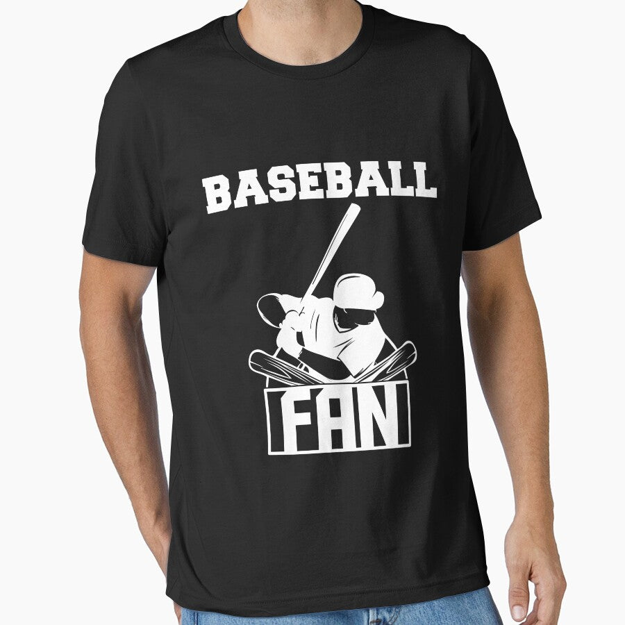 Baseball fan sports baseball player Essential T-Shirt Hoodie, Sweatshirt | PureTeeCo.com