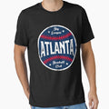 Atlanta Retro Big League Baseball White Essential T-Shirt Hoodie, Sweatshirt | PureTeeCo.com
