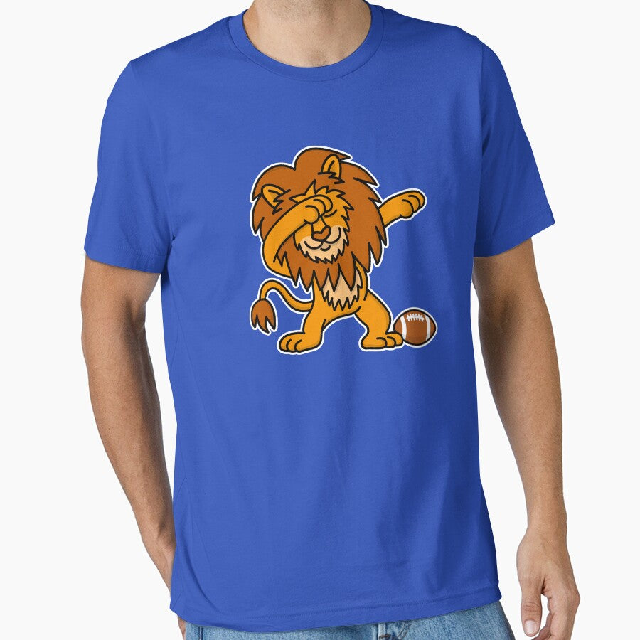 Dab dabbing lion rugby American football lions by LaundryFactory