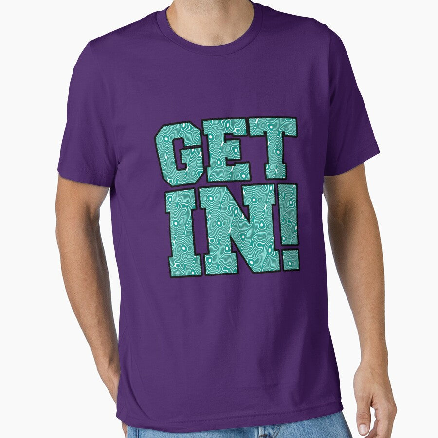 Get In! Teal Swirl by HandDrawnTees