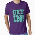 Get In! Teal Swirl by HandDrawnTees