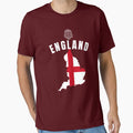 England National Team Soccer Football Style Map by Hoiho Adventure Shirts